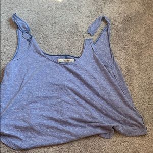 Purple free people swing crop top